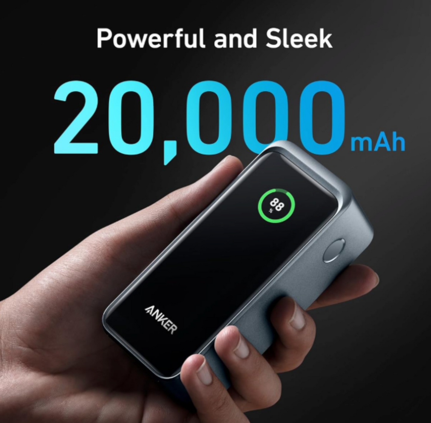 Anker Prime Power Bank 200W, 20,000mAh Portable Charger 3-Port with 100W Charging Base