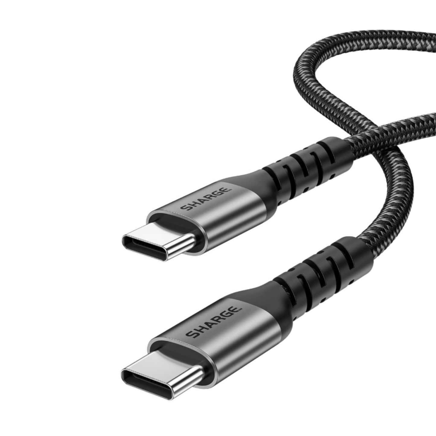 Sharge 240W USB-C Fast Charging Cable, 4.9ft Braided Tyoe C Cable, PD3.1, Ultra-Durable for MacBook Pro,iPhone 16 Pro Max/15 Pro