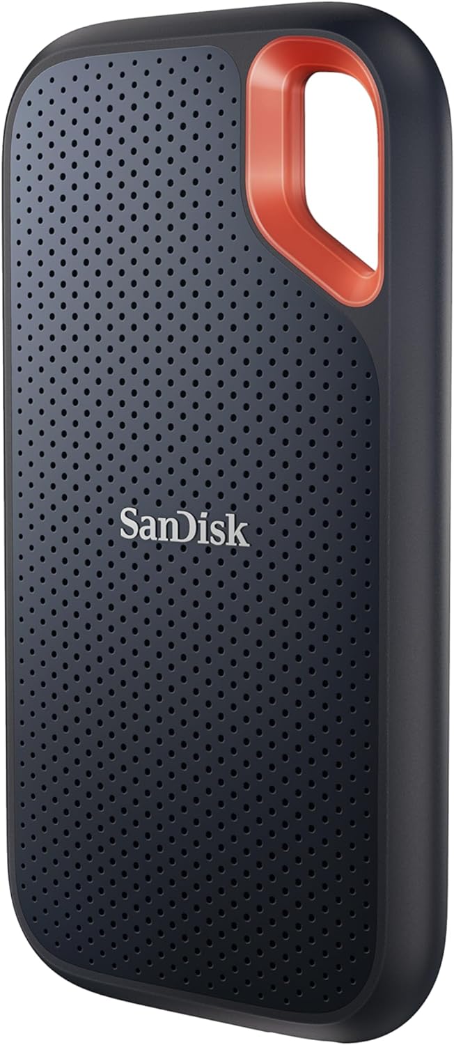 SanDisk 1TB Extreme Portable SSD - Up to 1050MB/s, USB-C, USB 3.2 Gen 2, IP65 Water and Dust Resistance, Updated Firmware - External Solid State Drive - SDSSDE61-1T00-G25