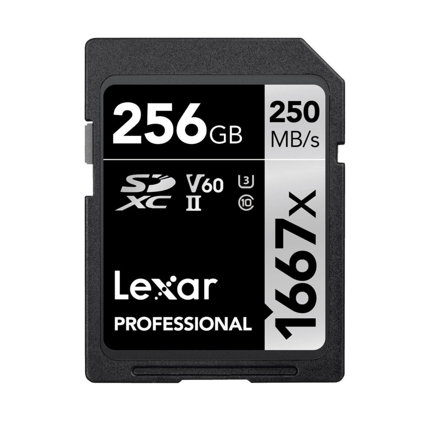Lexar 256GB Professional 1667x UHS-II SDXC Memory Card (2-Pack)