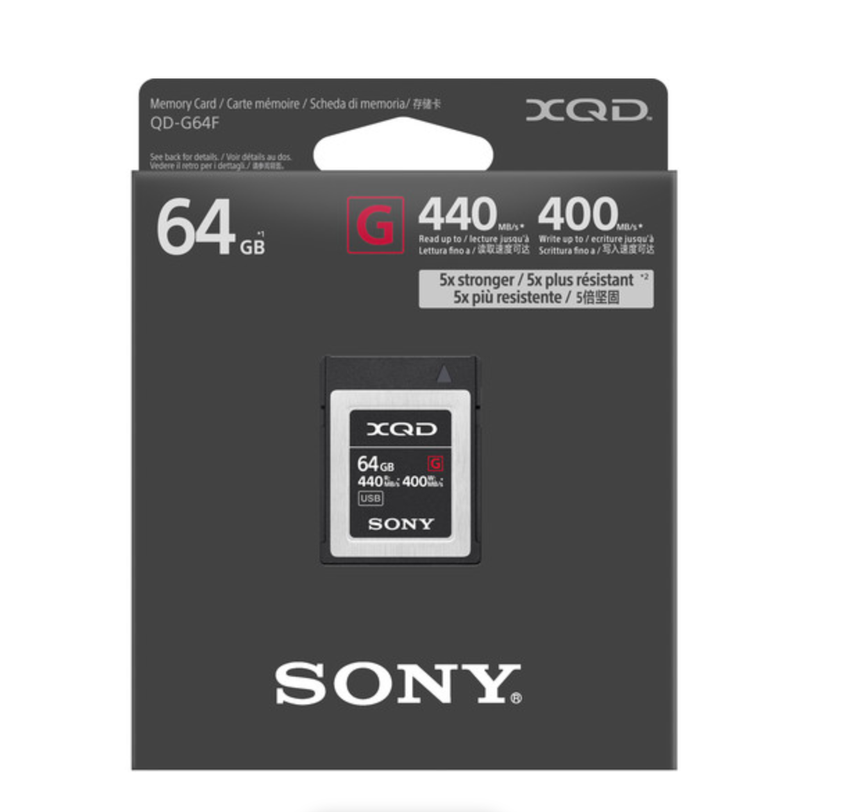Sony 64GB G Series XQD Memory Card