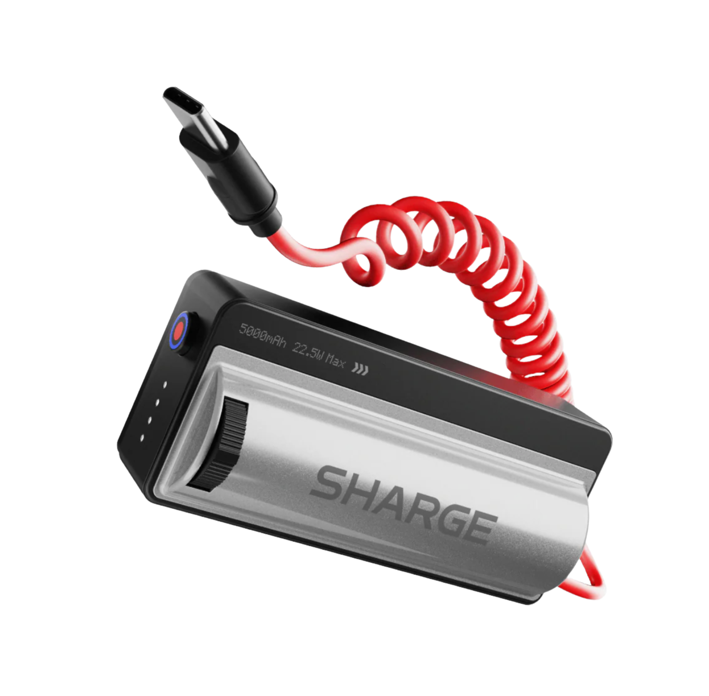 SHARGE Grip Power Bank (22.5W, 5K, Tactile Shutter Button)