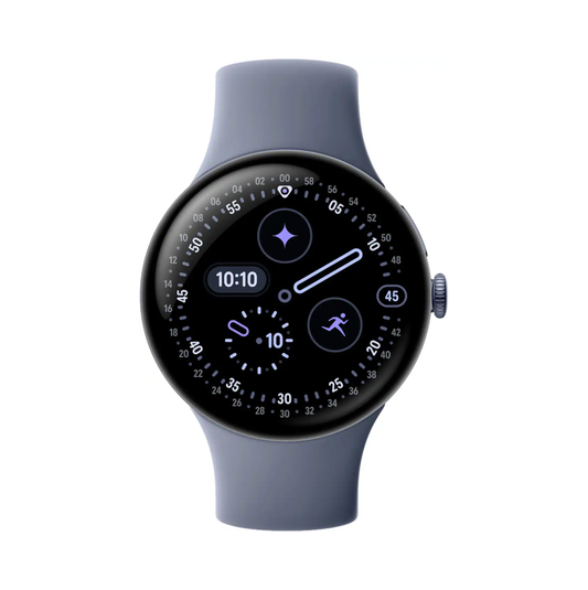 Google - Pixel Watch 4 (45mm) - Wi-Fi - Satin Moonstone Case - Moonstone Band - (2025)