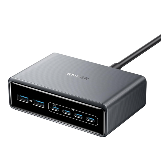 Anker Prime Charger, 200W 6-Port GaN Charging Station, USB-C PD Fast Charging Desktop Charger, Compatible with iPhone, Samsung, MacBook, Dell and More