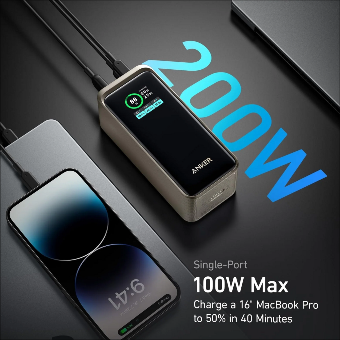 Anker Prime 20,000mAh Power Bank (200W)