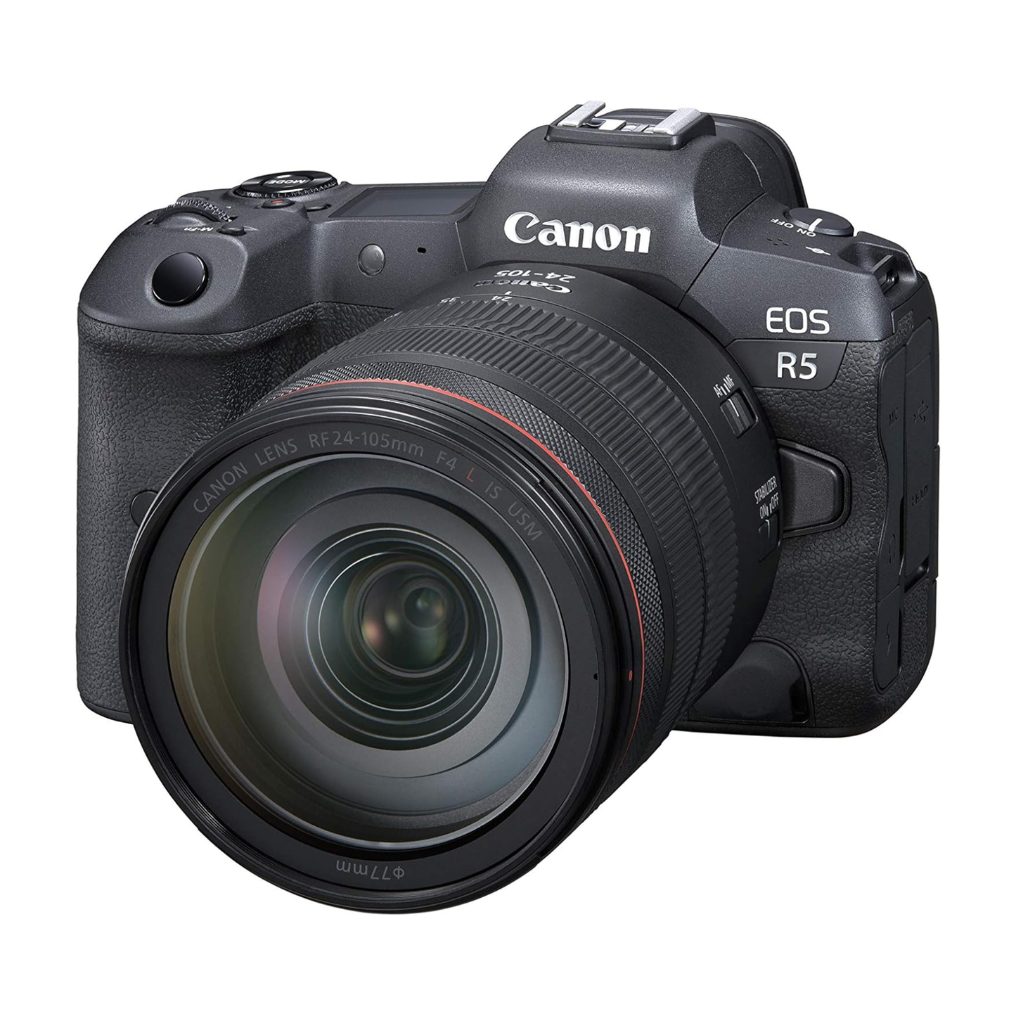 Canon EOS R5 Mirrorless Camera RF24-105mm F4 L is USM Lens Kit, Full-Frame Hybrid Camera, 8K Video, 45 Megapixel CMOS Sensor, DIGIC X Image Processor